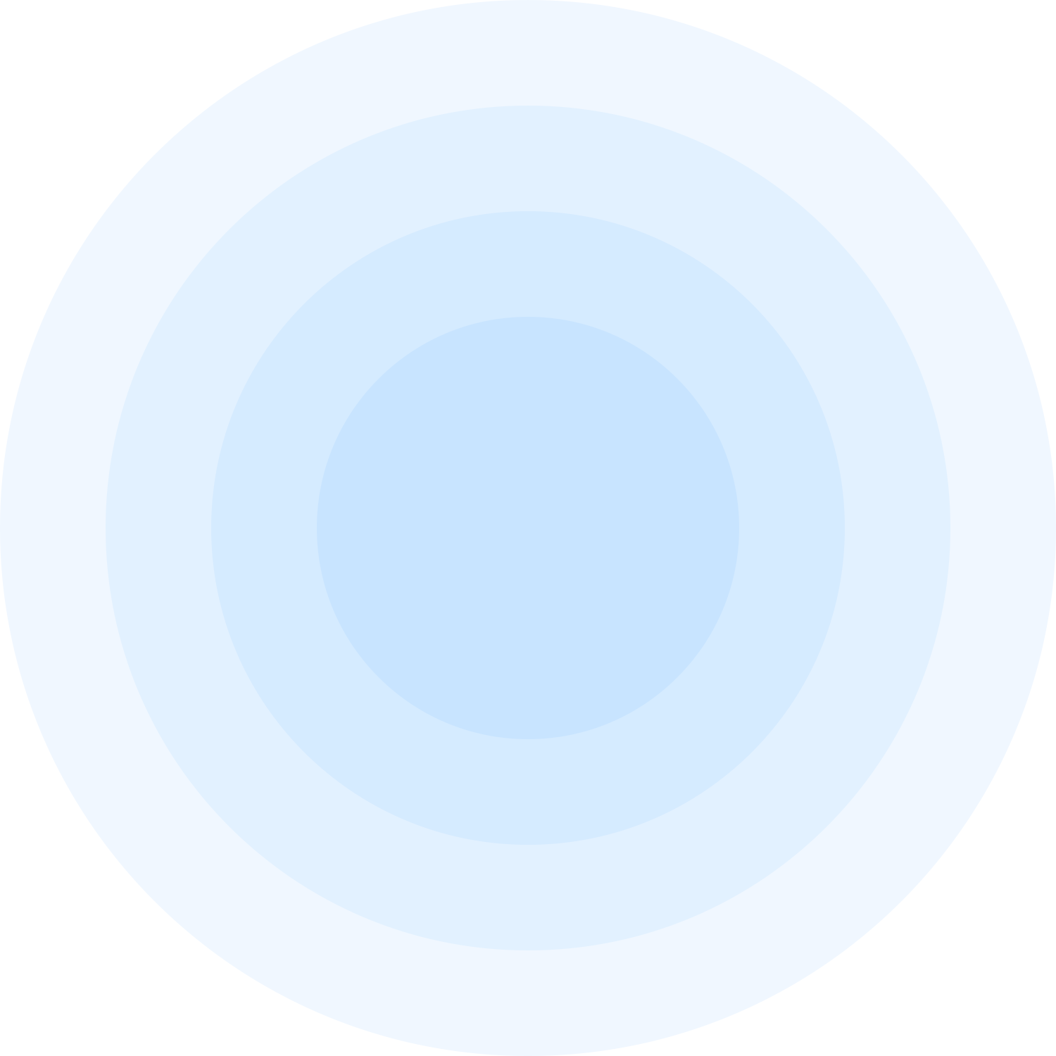 A solid blue circle representing a simplistic graphic design element.